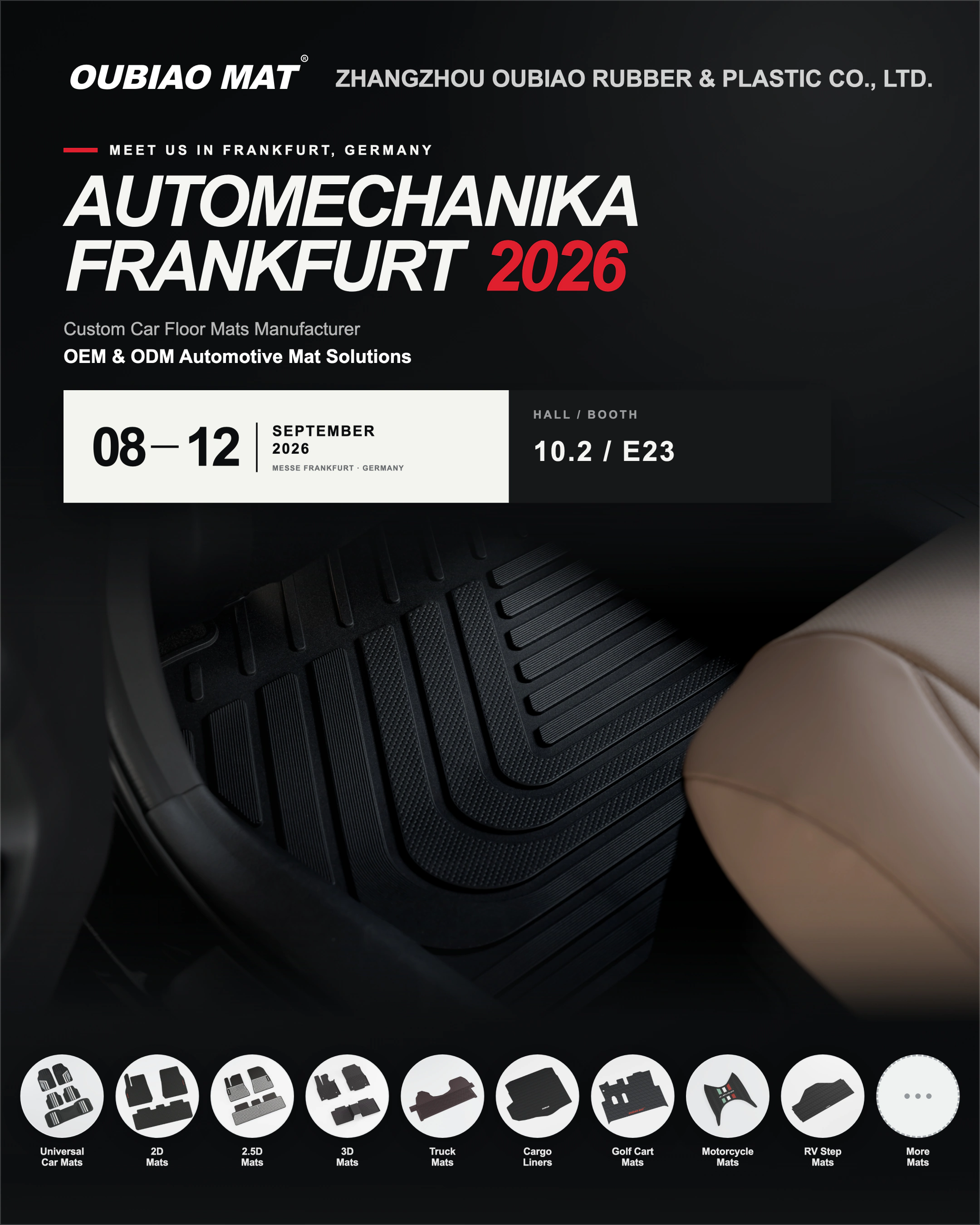 OUBIAO MAT Automechanika Frankfurt 2026 poster