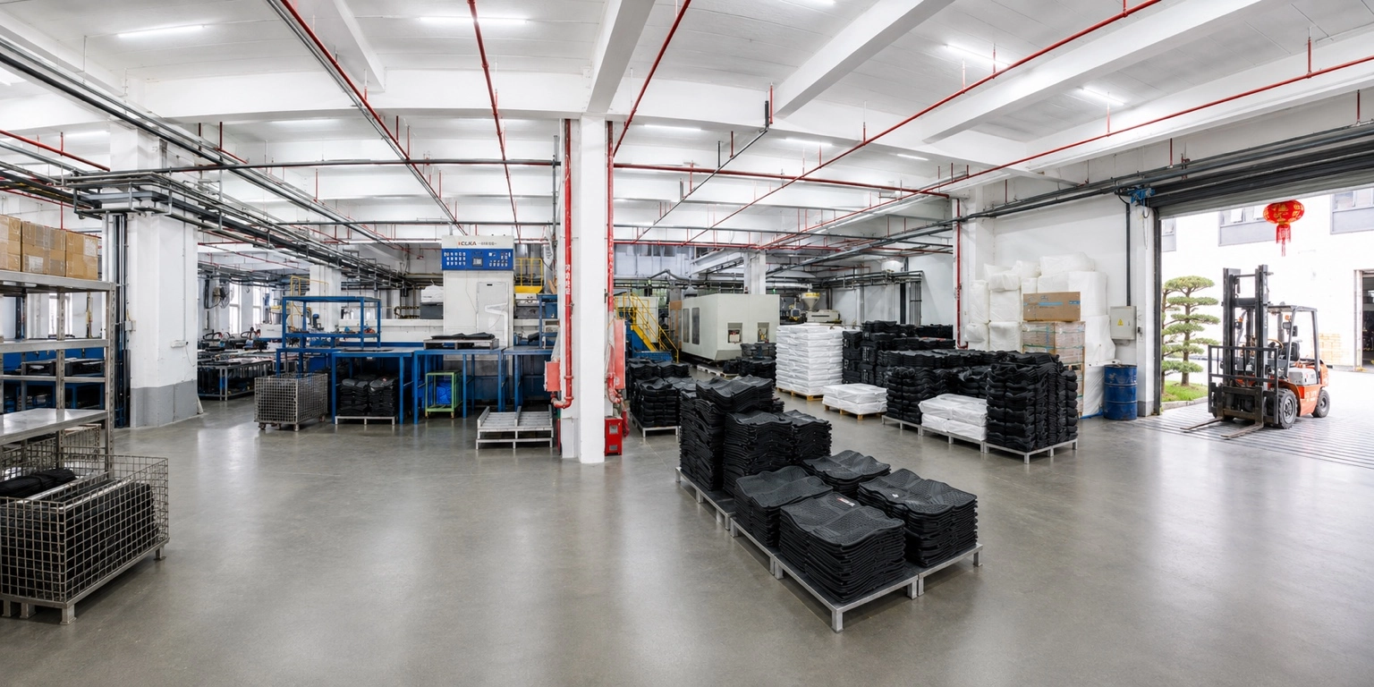 Warehouse prepared for mixed automotive mat orders