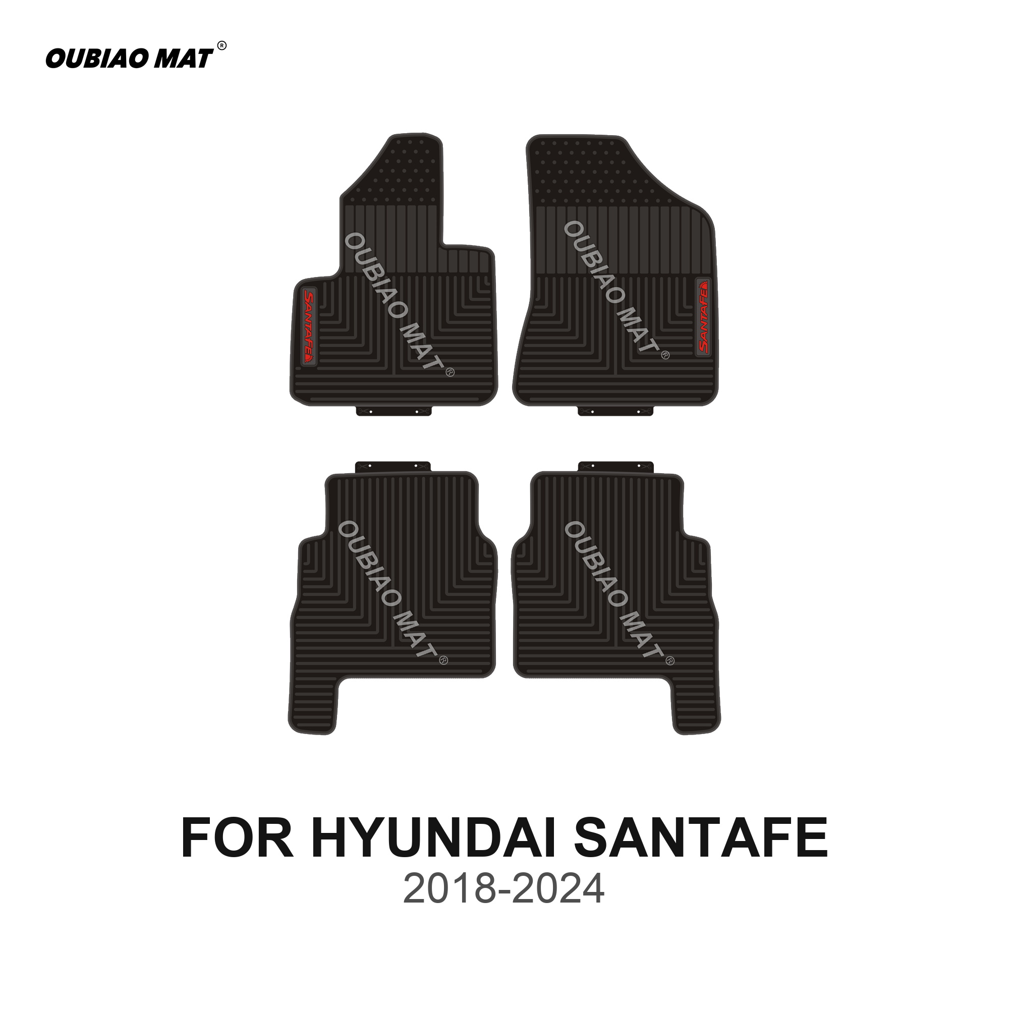 HYUNDAI SANTAFE Car Floor Mats 2018-2024