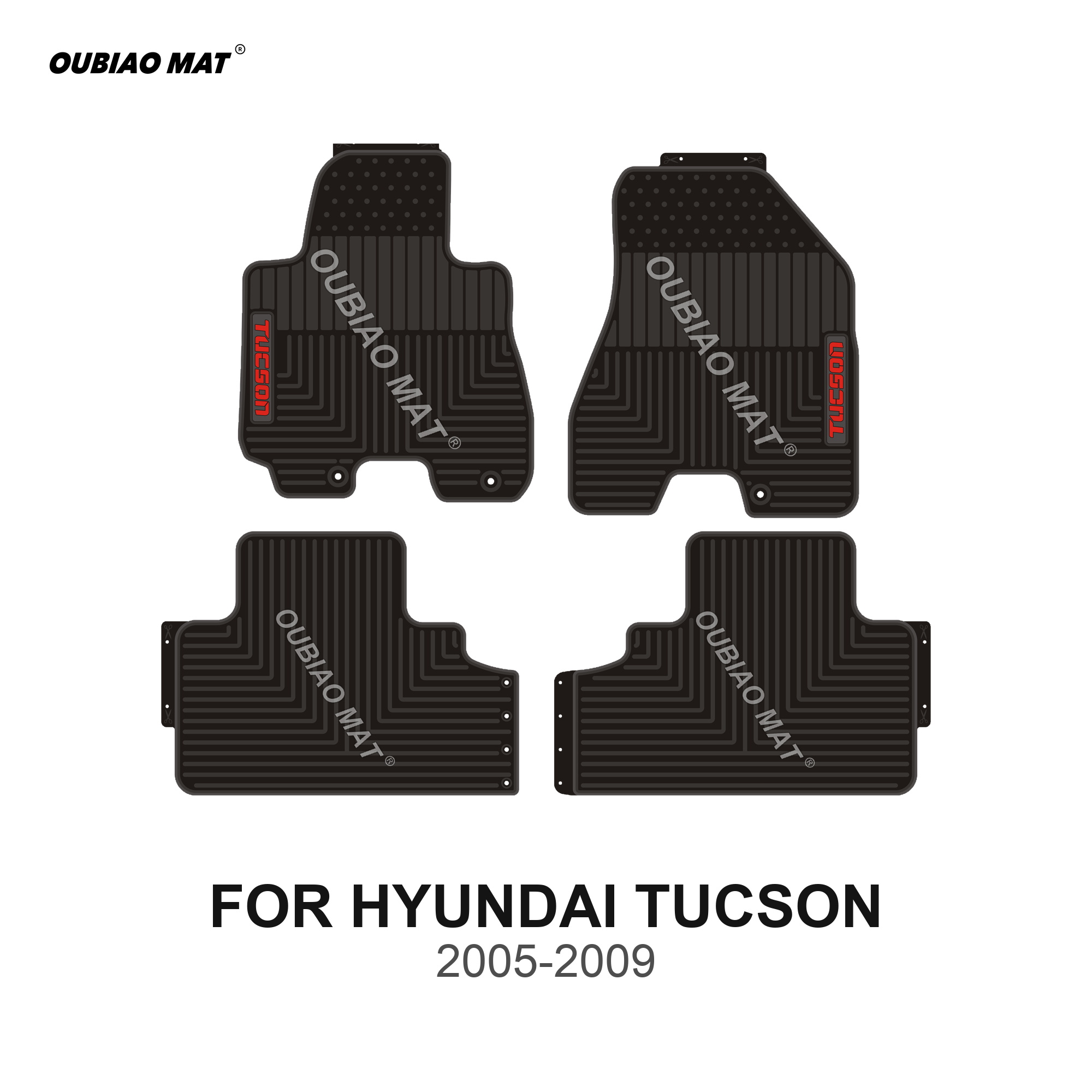 HYUNDAI TUCSON Car Floor Mats 2005-2009