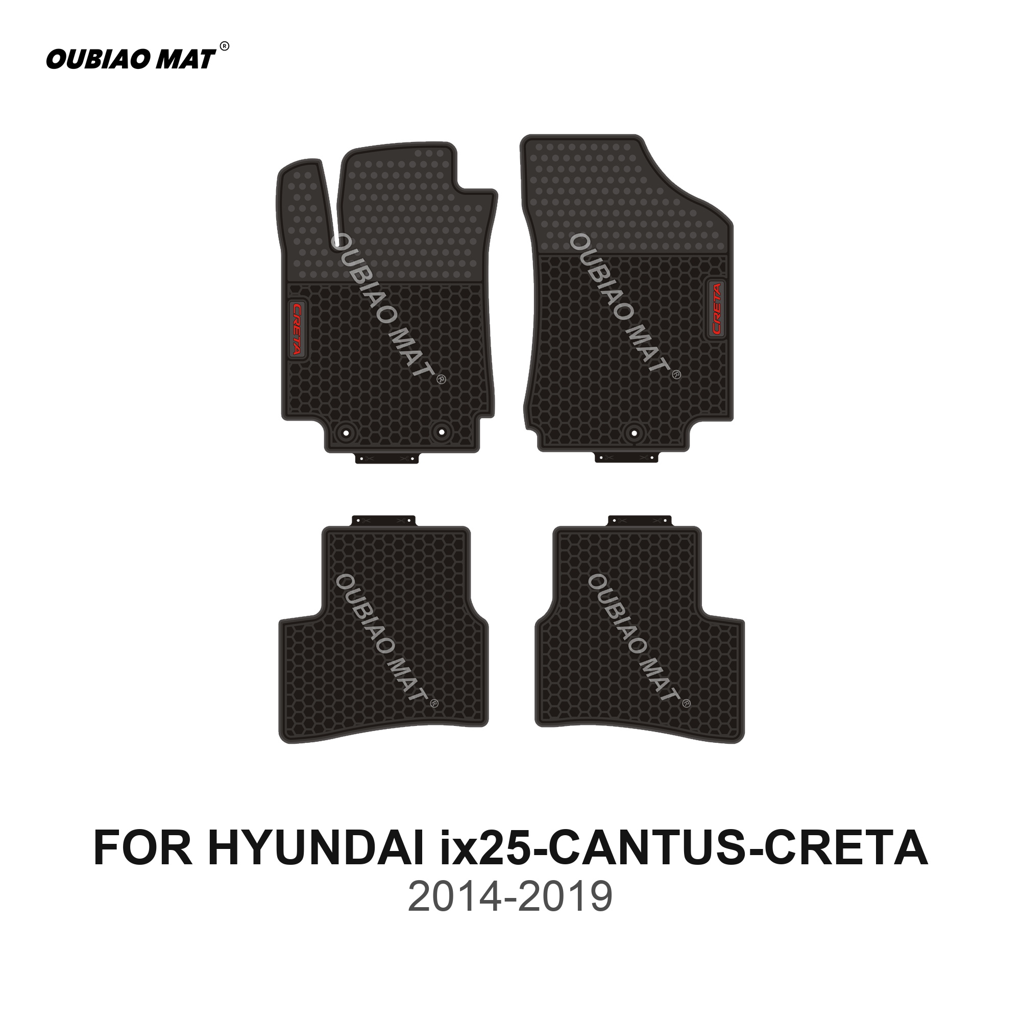 HYUNDAI ix25-CANTUS-CRETA Car Floor Mats 2014-2019