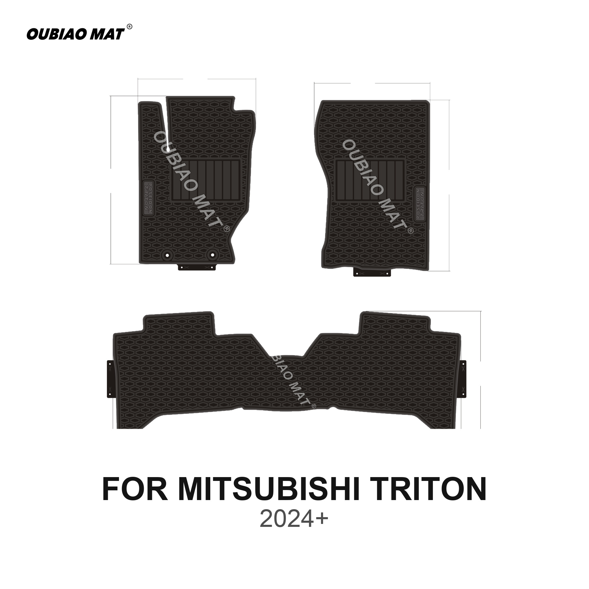 MITSUBISHI TRITON Car Floor Mats 2024+