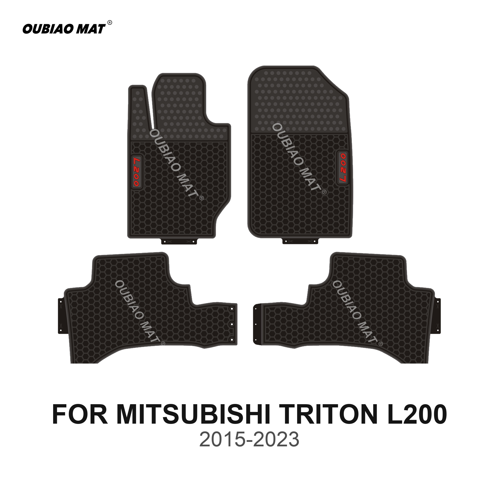 MITSUBISHI TRITON L200 Car Floor Mats 2015-2023