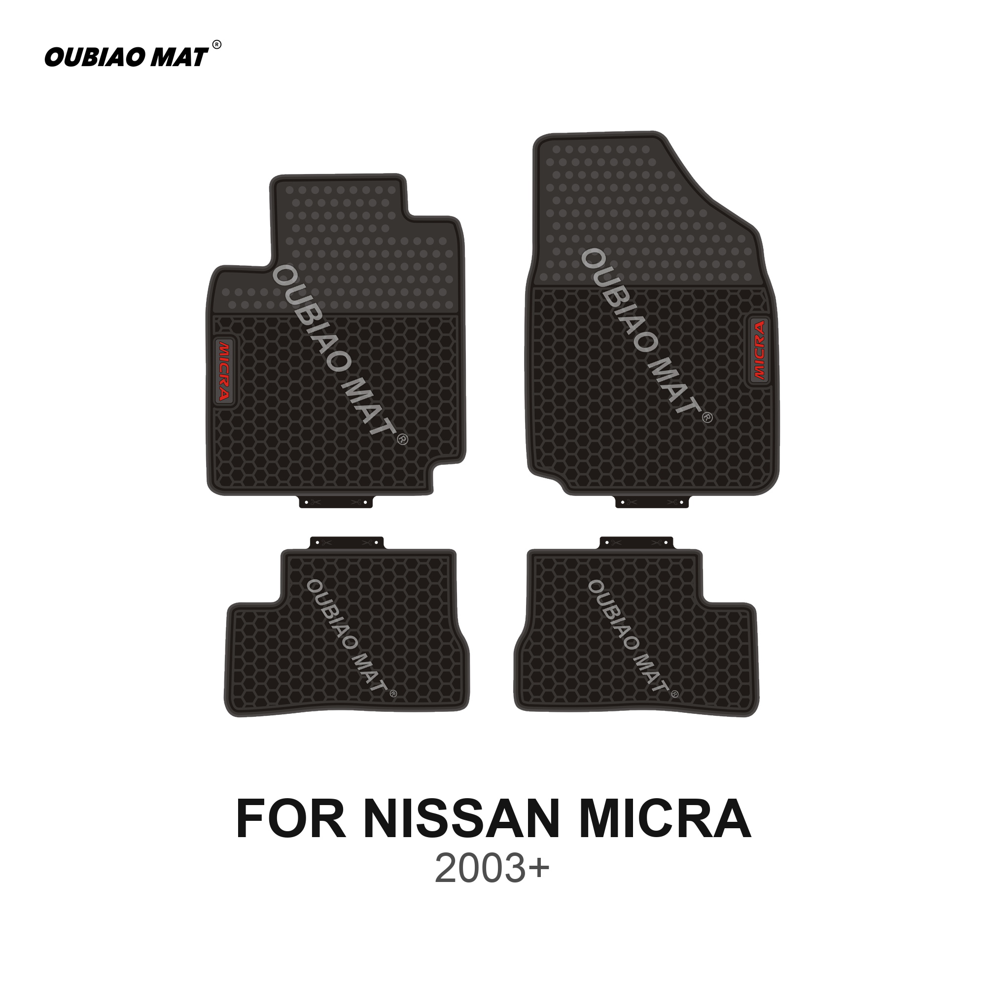 NISSAN MICRA Car Floor Mats 2003+