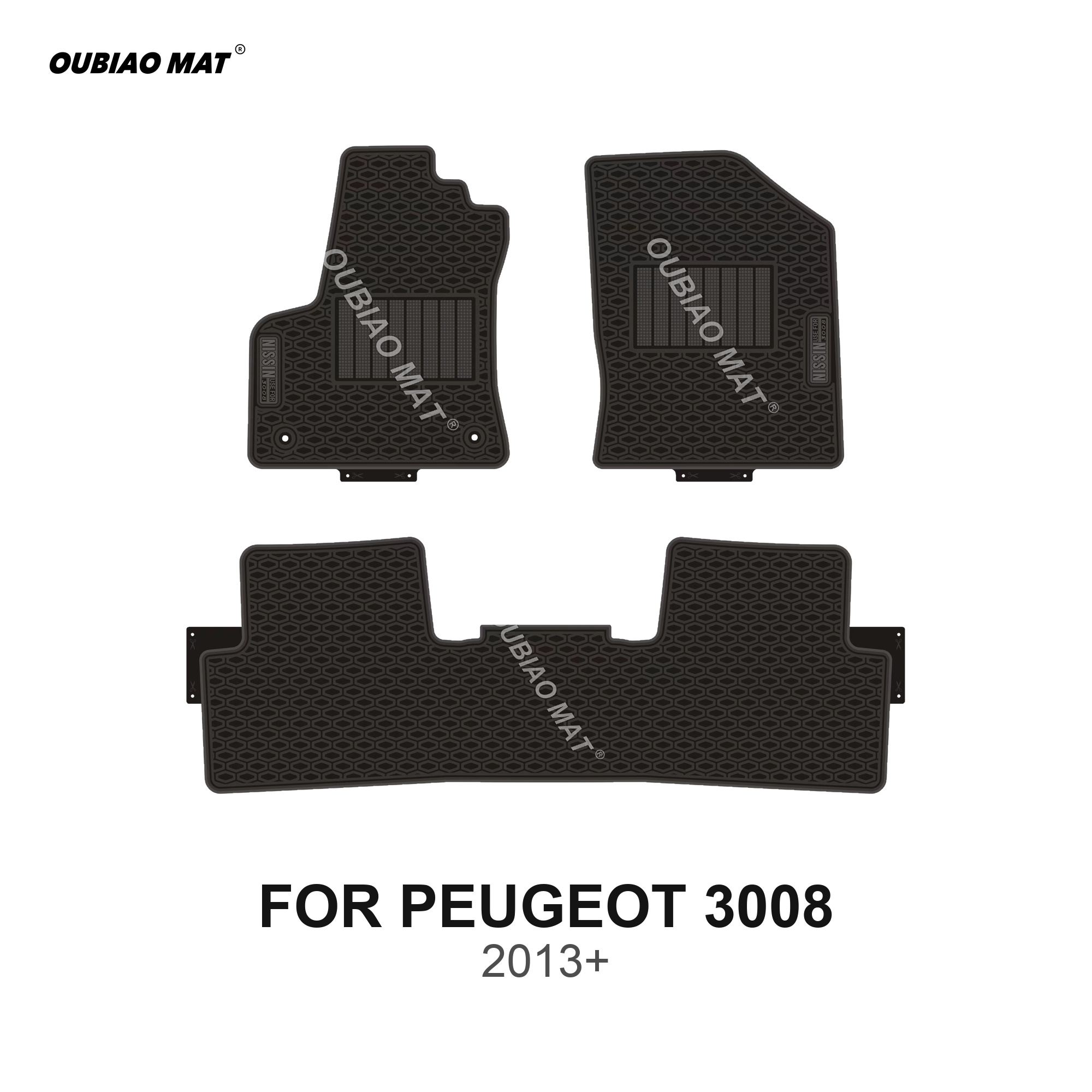 PEUGEOT 3008 Car Floor Mats 2013+