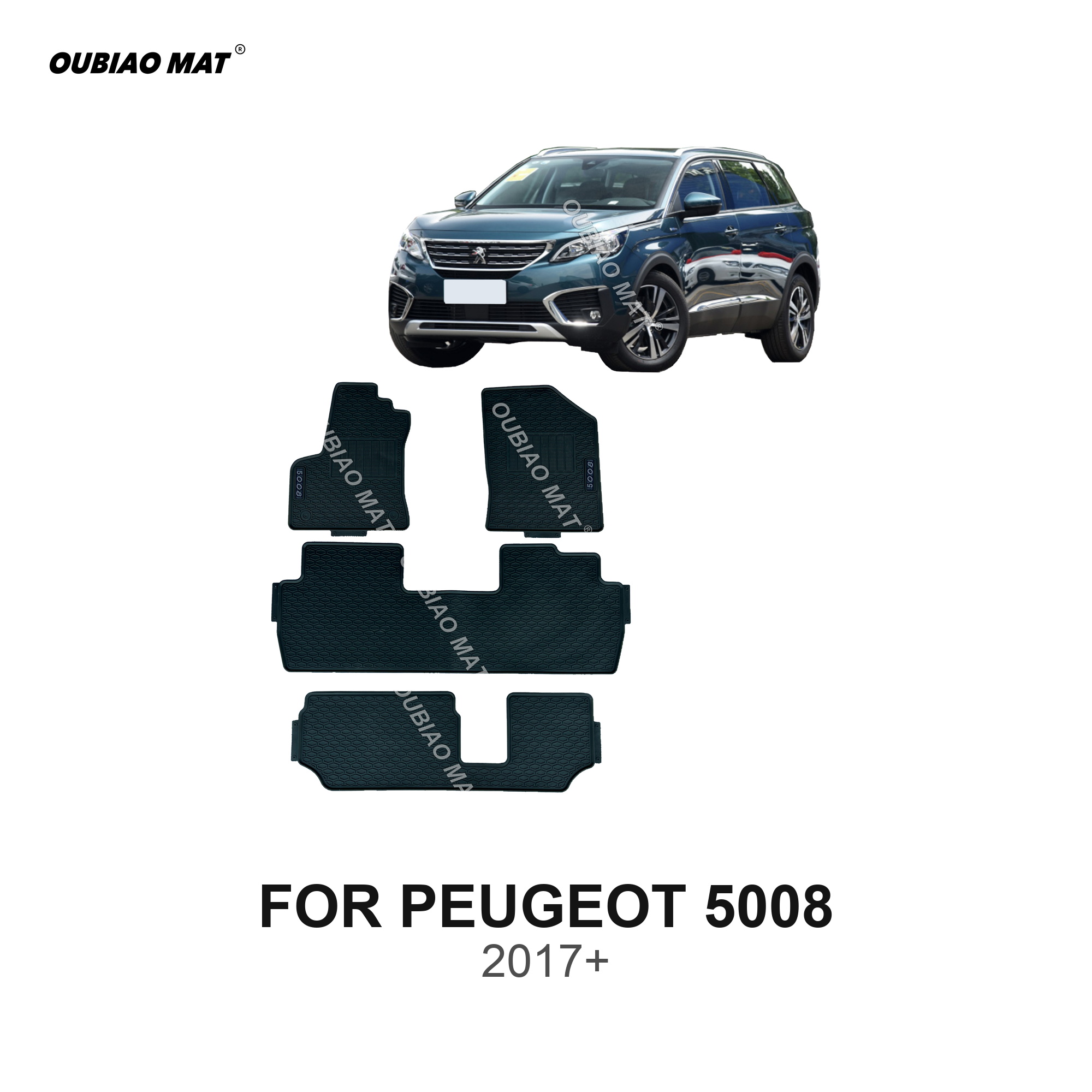 PEUGEOT 5008 Car Floor Mats 2017+