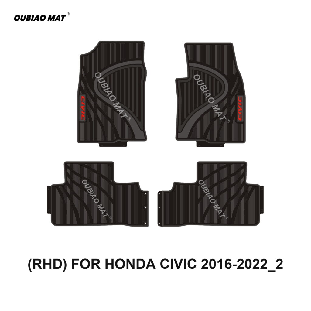 RHD HONDA CIVIC 2016-2022 2 Car Floor Mats