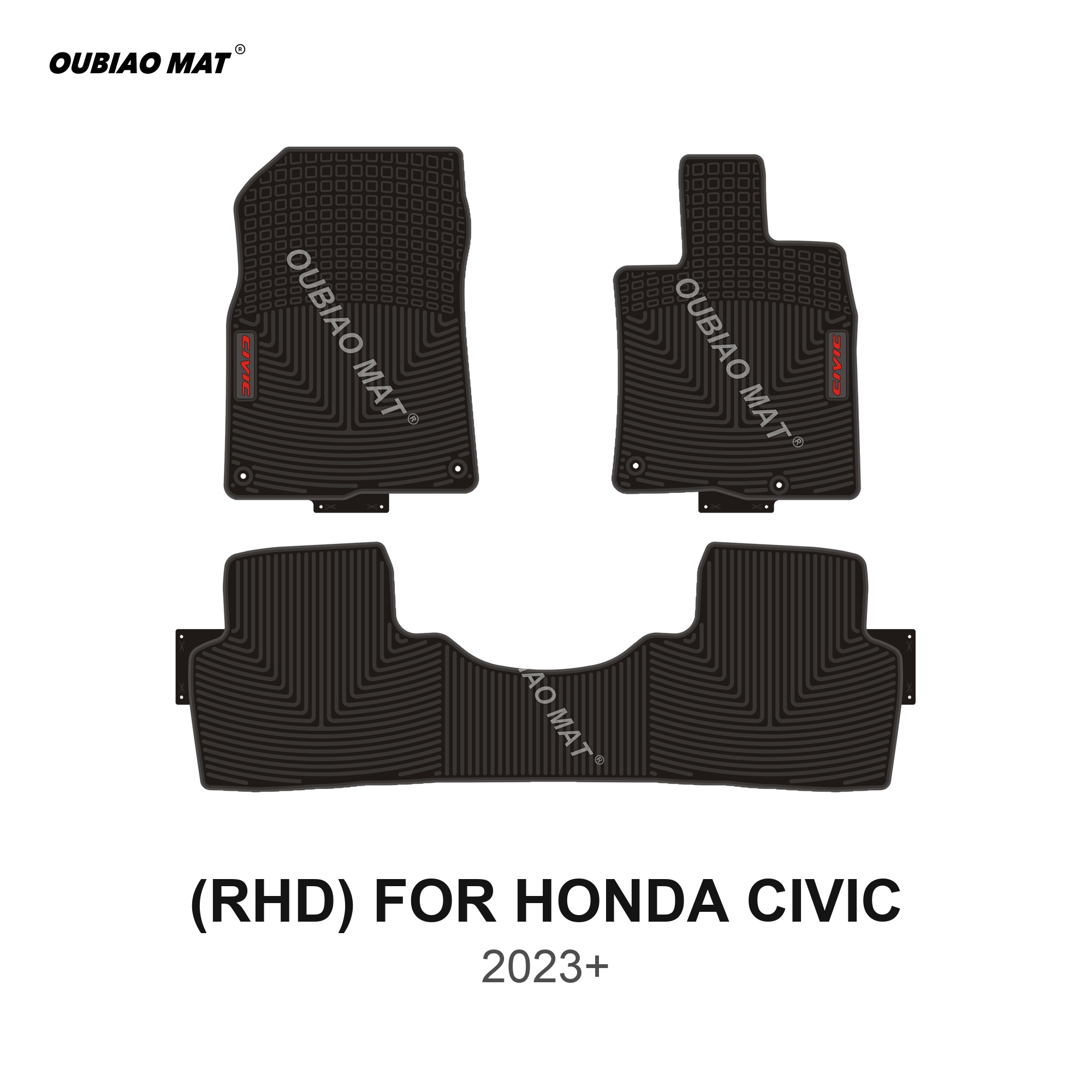 RHD HONDA CIVIC Car Floor Mats 2023+