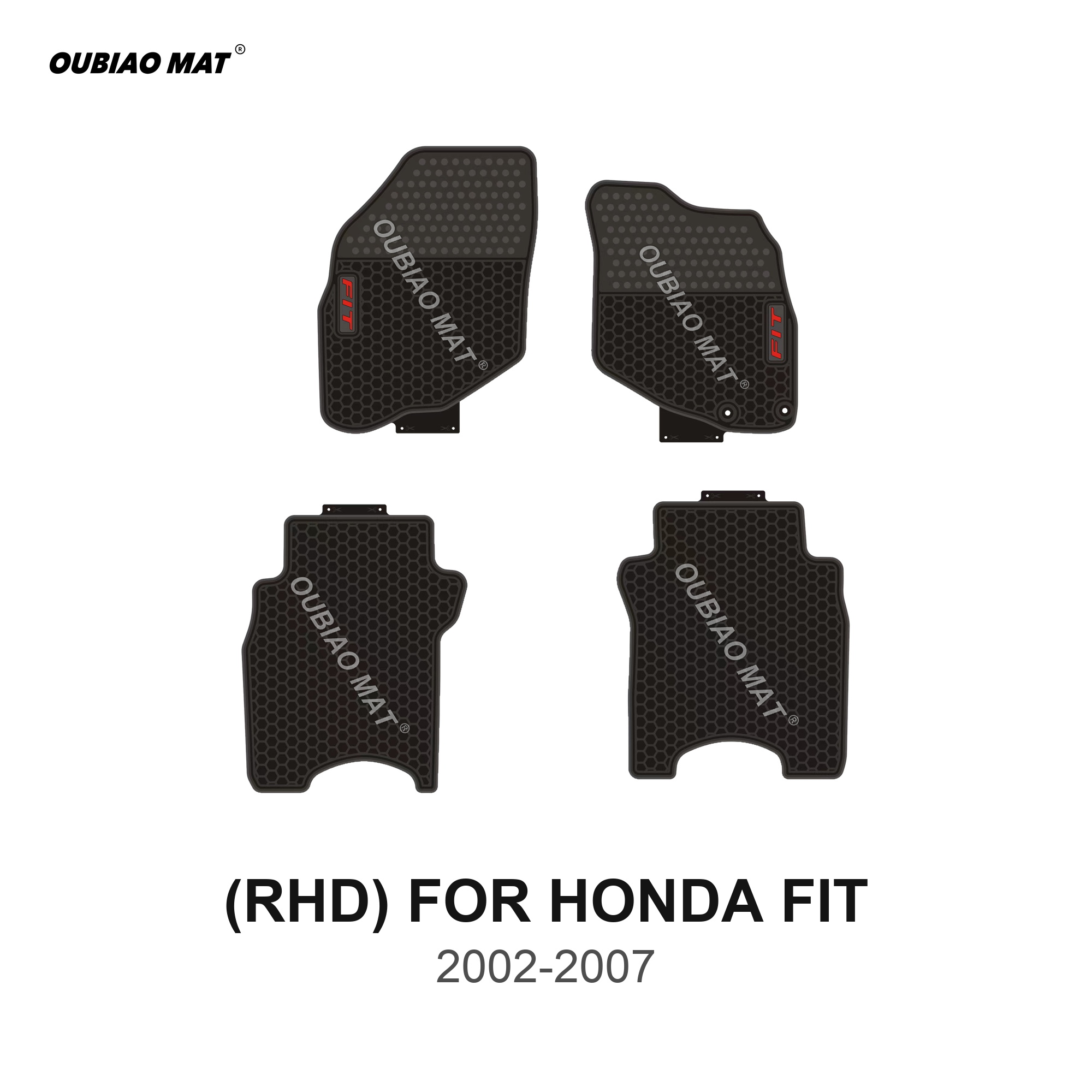 RHD HONDA FIT Car Floor Mats 2002-2007