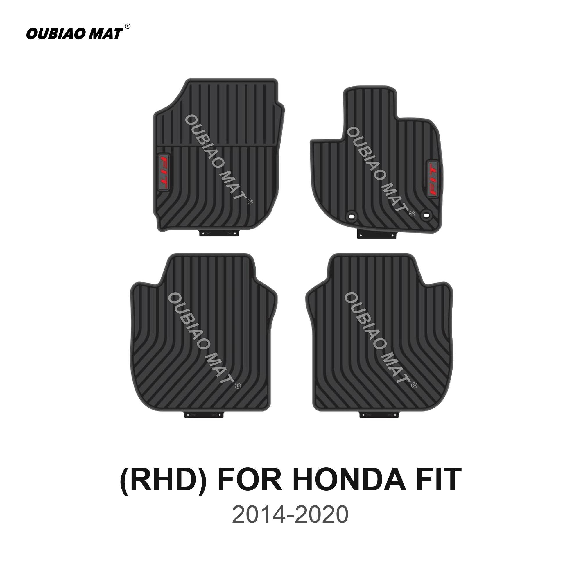 RHD HONDA FIT Car Floor Mats 2014-2020