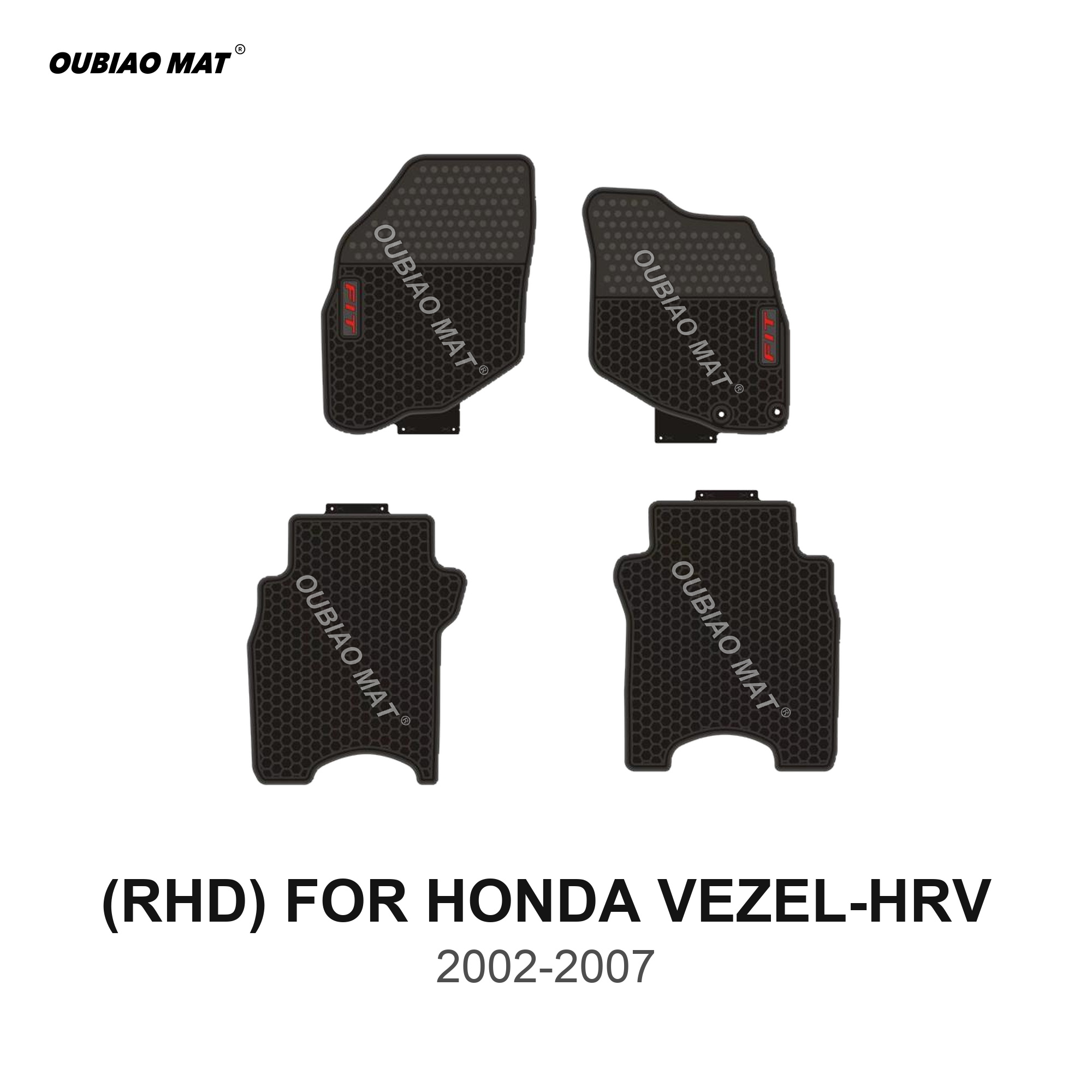 RHD HONDA VEZEL-HRV Car Floor Mats 2002-2007