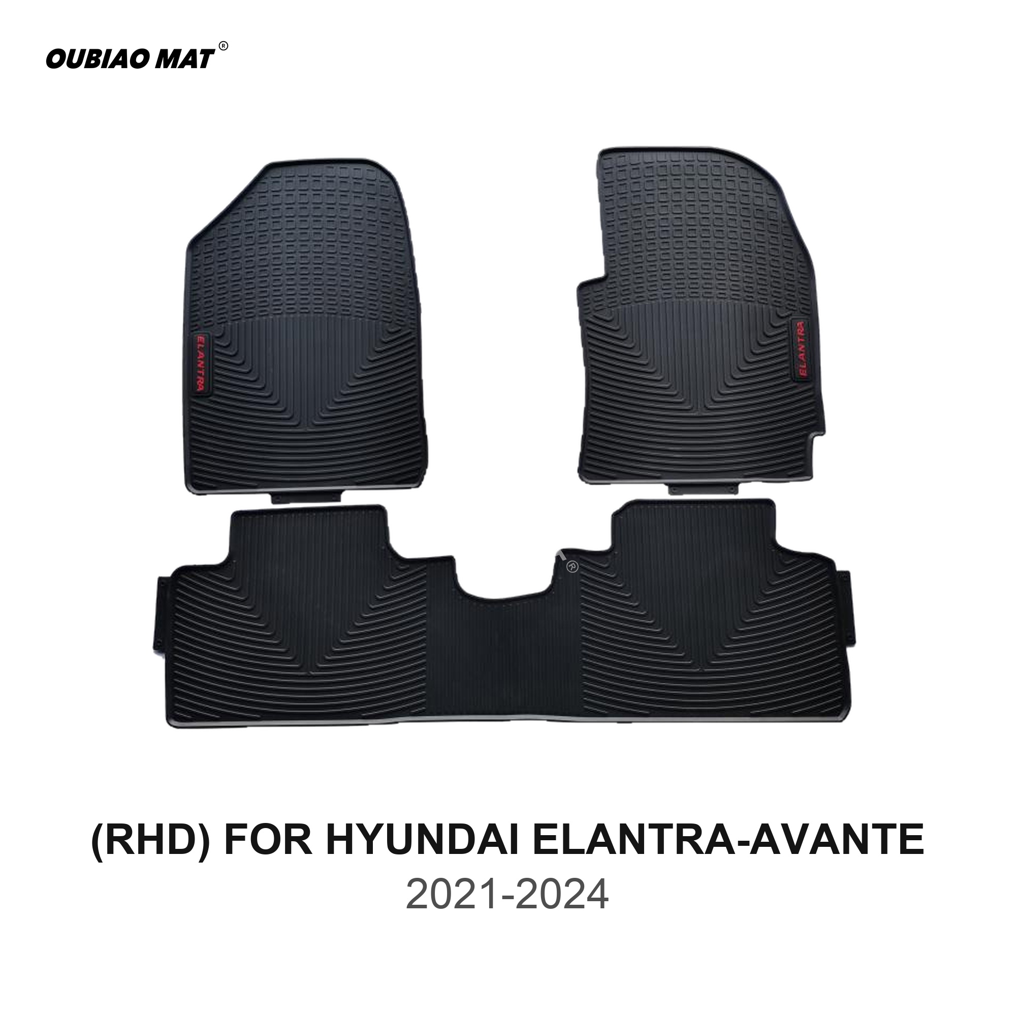 RHD HYUNDAI ELANTRA-AVANTE Car Floor Mats 2021-2024