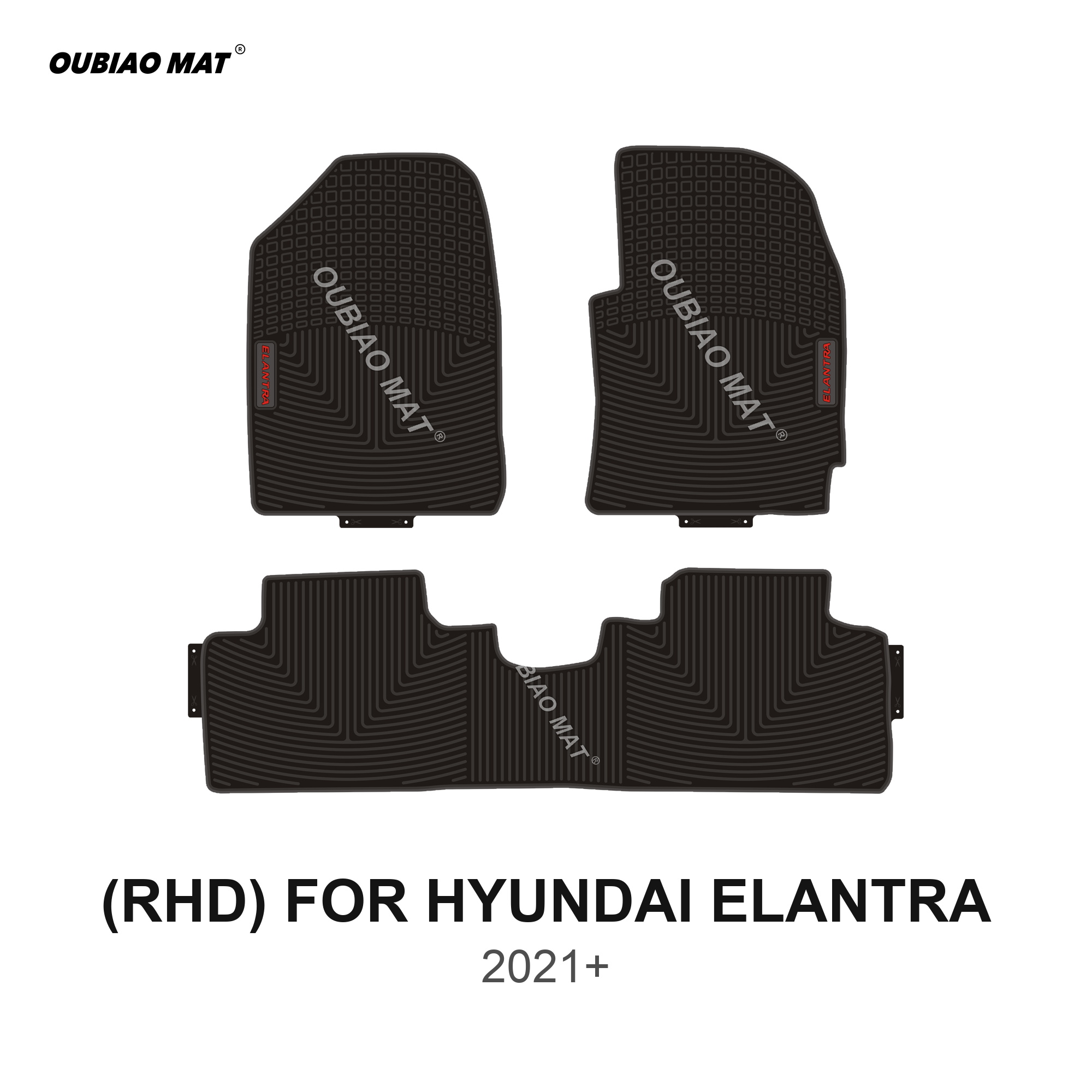 RHD HYUNDAI ELANTRA Car Floor Mats 2021+