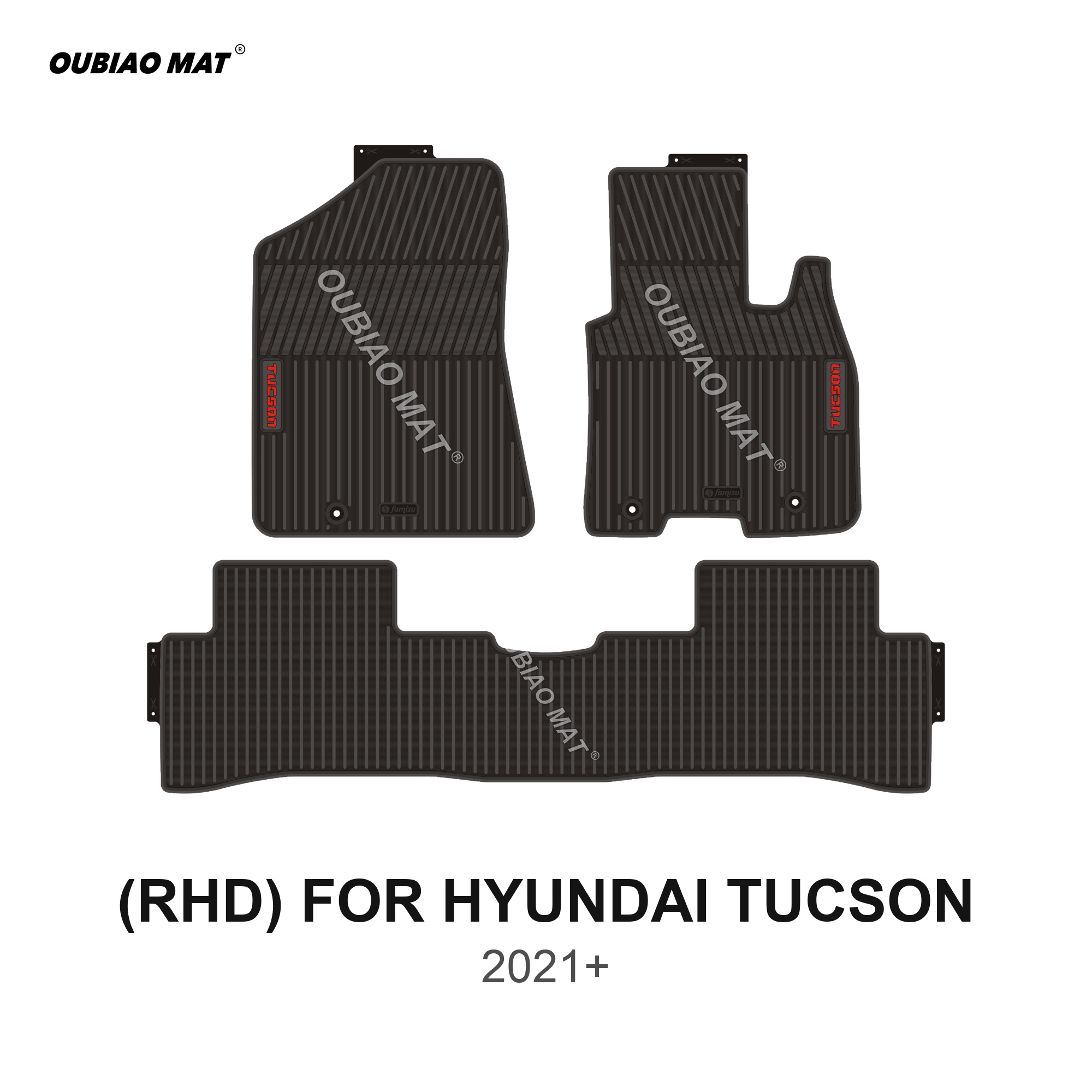 RHD HYUNDAI TUCSON Car Floor Mats 2021+