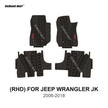 RHD JEEP WRANGLER JK car floor mats 2006-2018