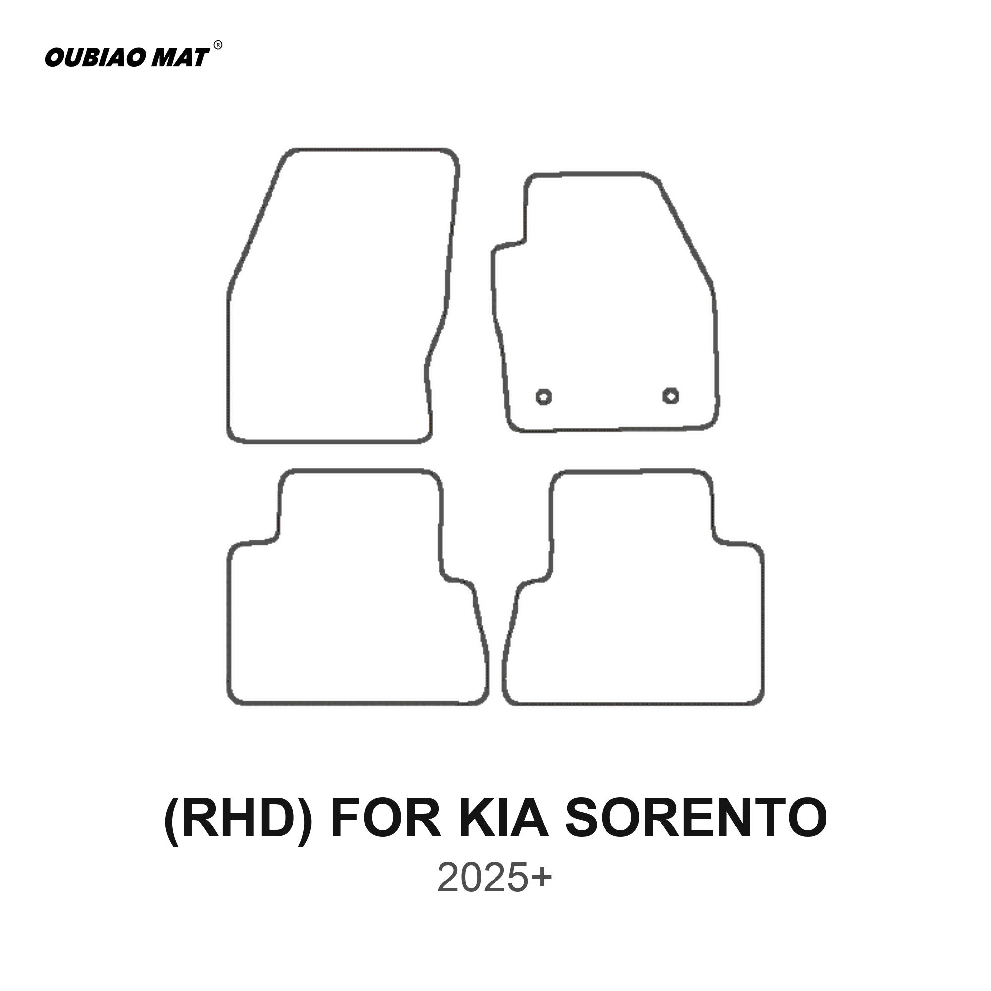 RHD KIA SORENTO Car Floor Mats 2025+