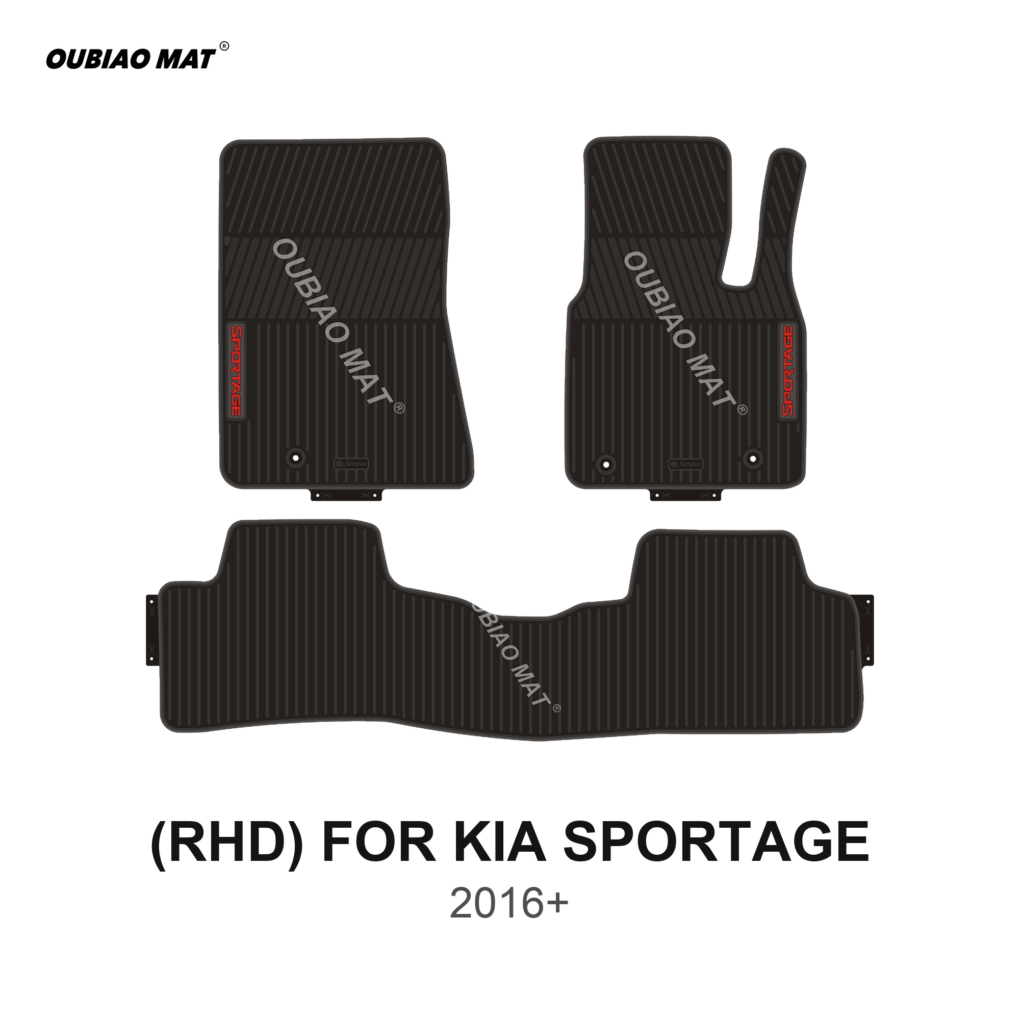 RHD KIA SPORTAGE Car Floor Mats 2016+