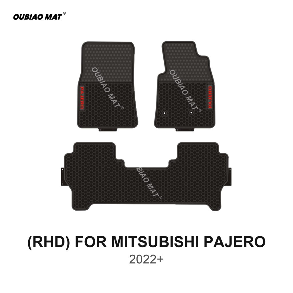 RHD MITSUBISHI PAJERO Car Floor Mats 2022+
