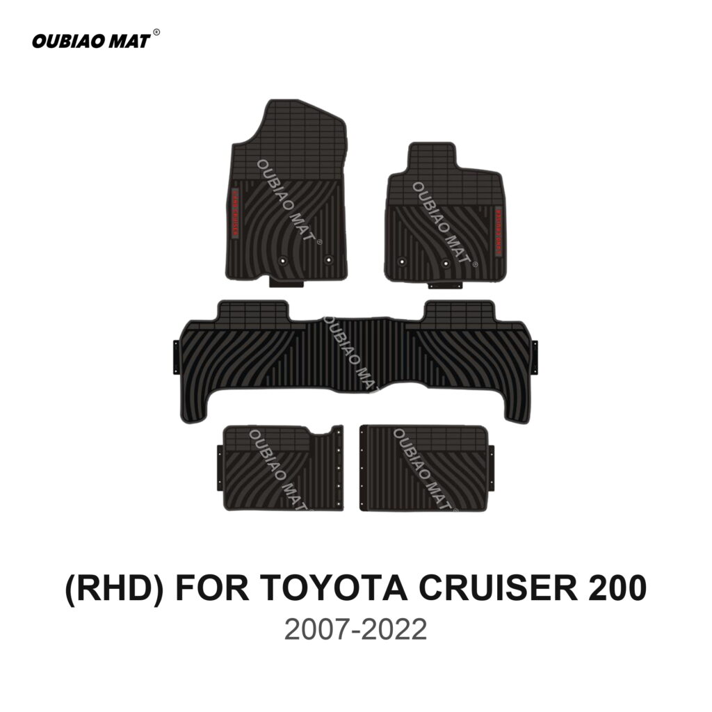 RHD TOYOTA CRUISER 200 Car Floor Mats 2007-2022