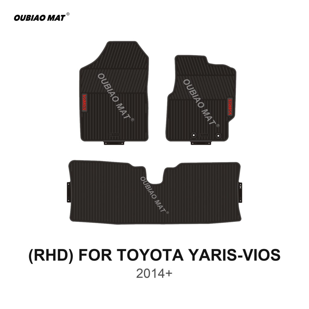 RHD TOYOTA YARIS-VIOS Car Floor Mats 2014+