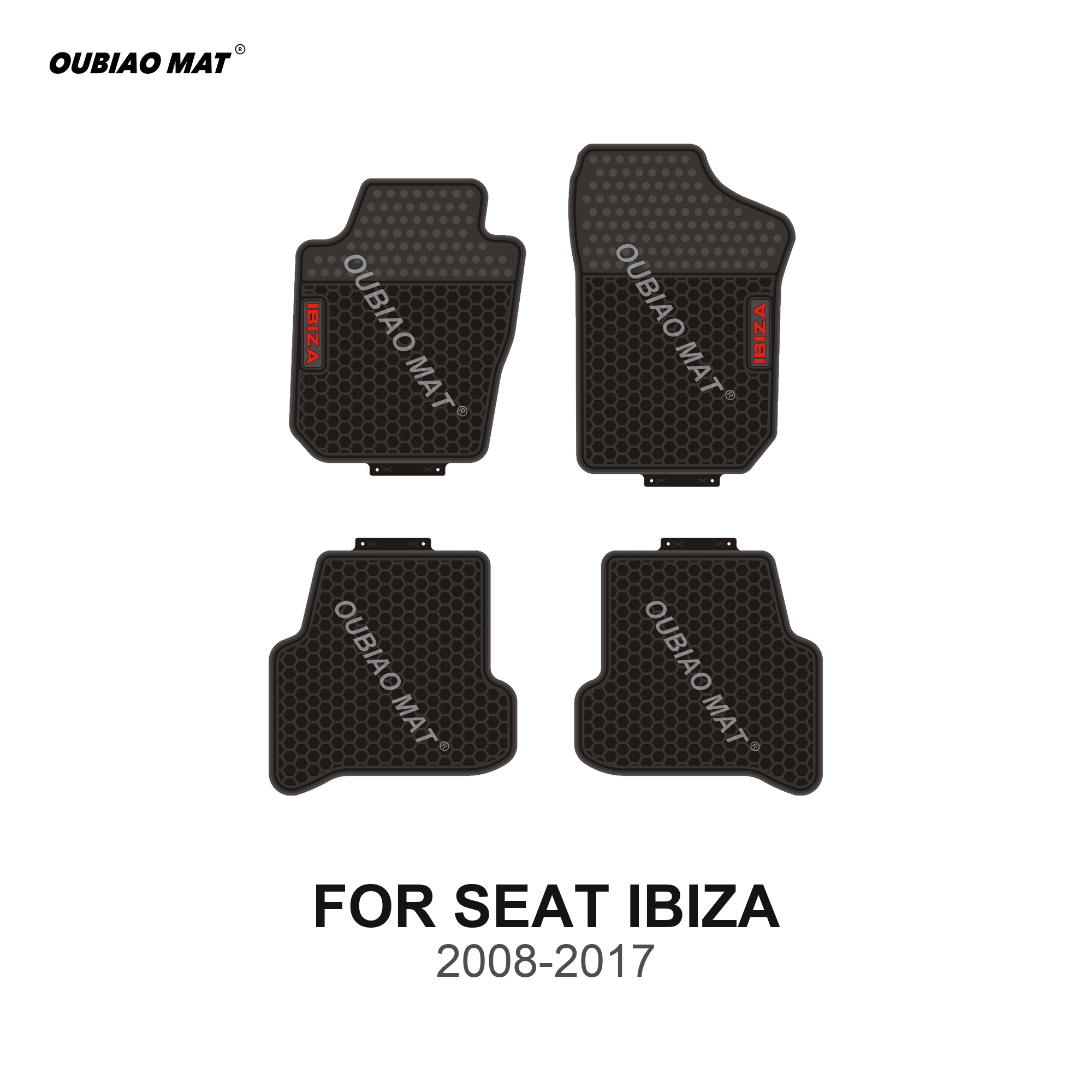 SEAT IBIZA Car Floor Mats 2008-2017
