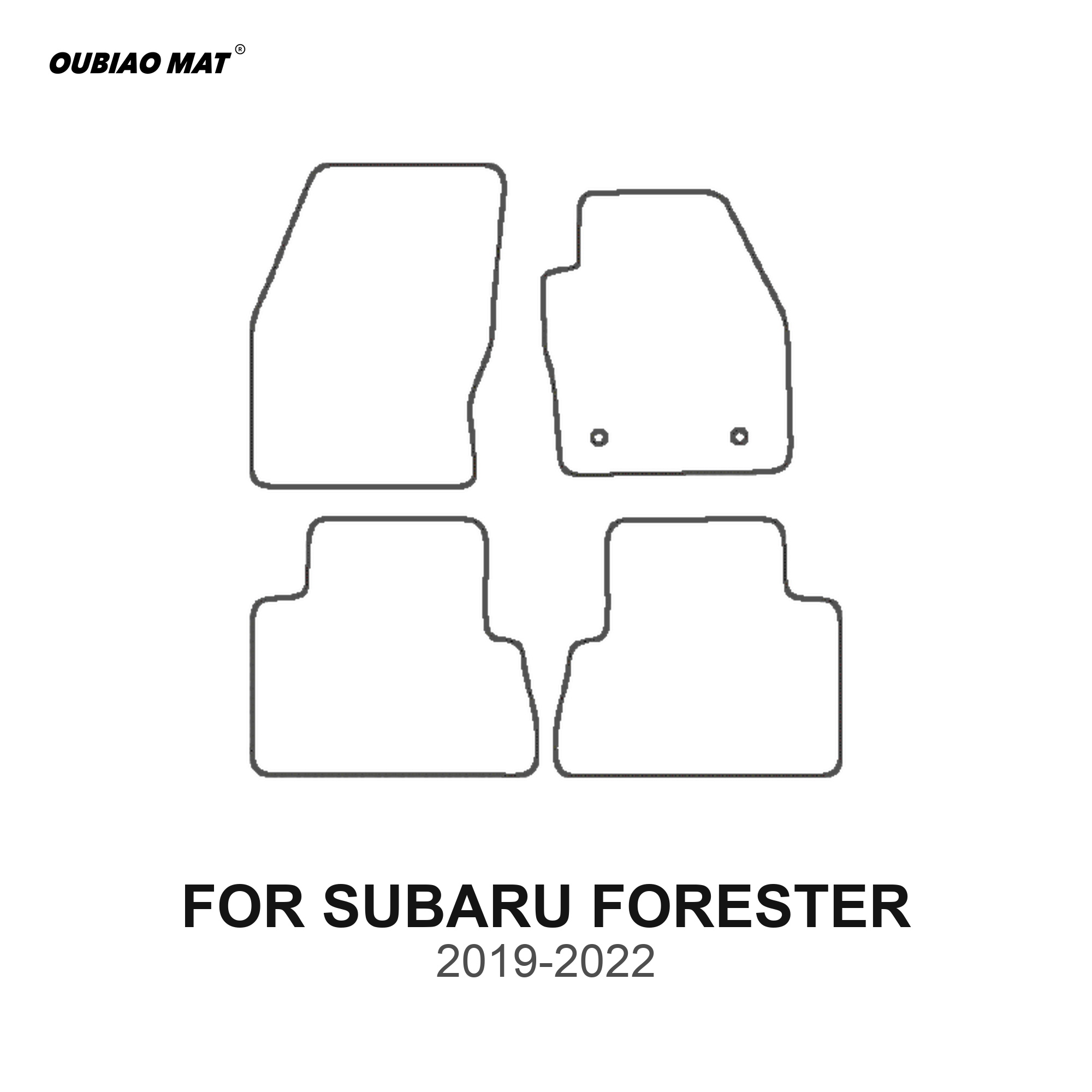 SUBARU FORESTER Car Floor Mats 2019-2022