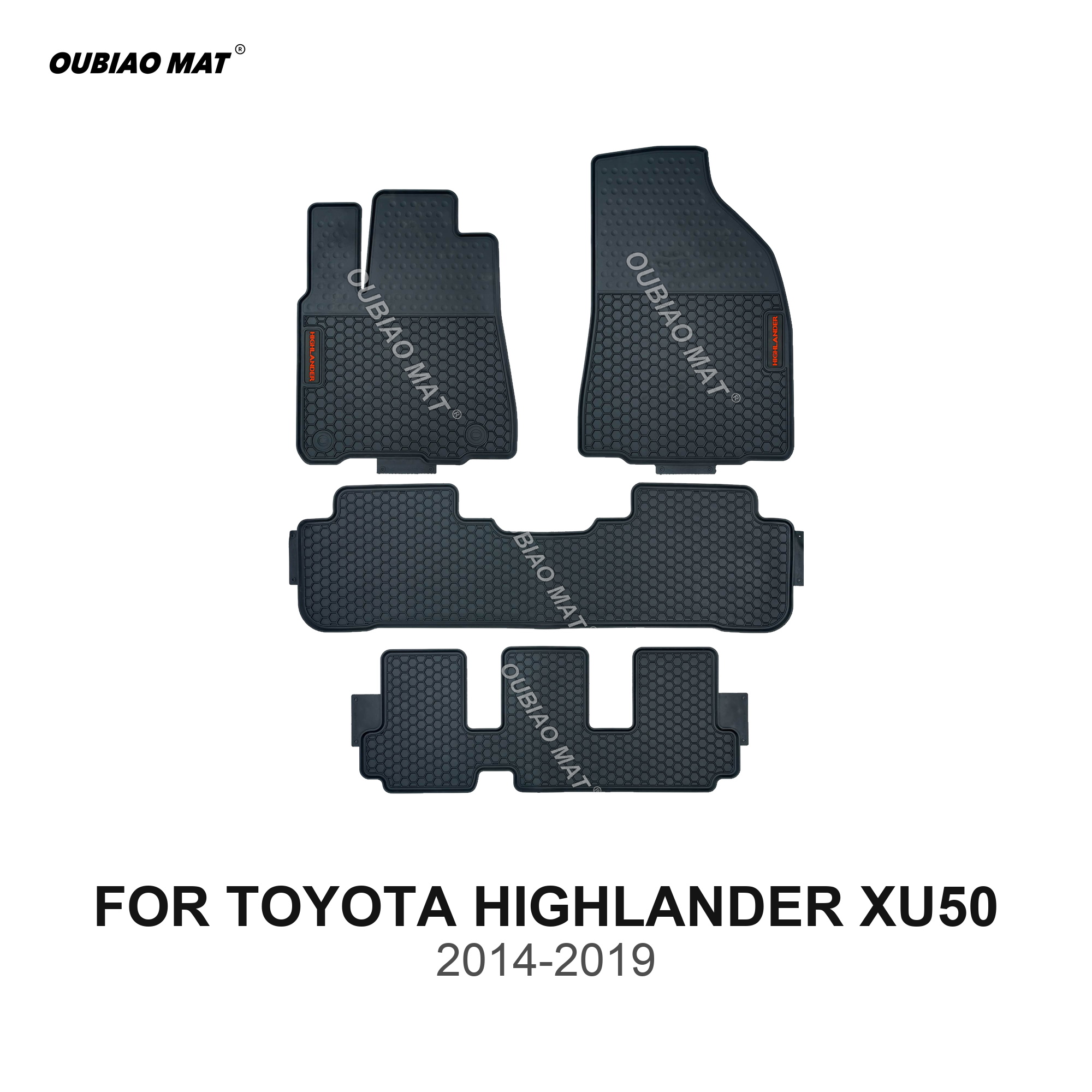 TOYOTA HIGHLANDER XU50 Car Floor Mats 2014-2019