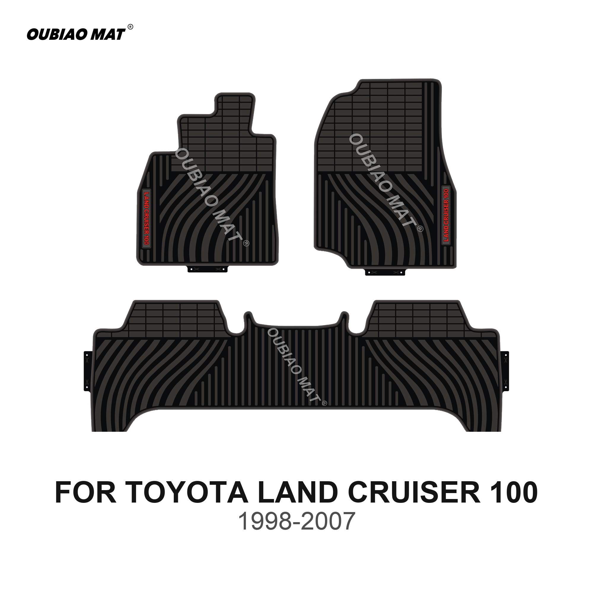 TOYOTA LAND CRUISER 100 Car Floor Mats 1998-2007