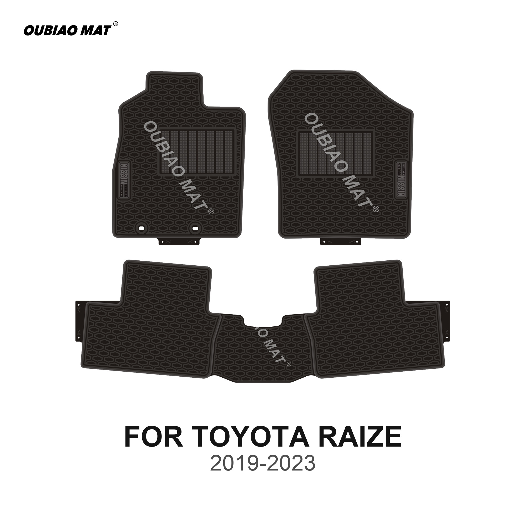 TOYOTA RAIZE Car Floor Mats 2019-2023