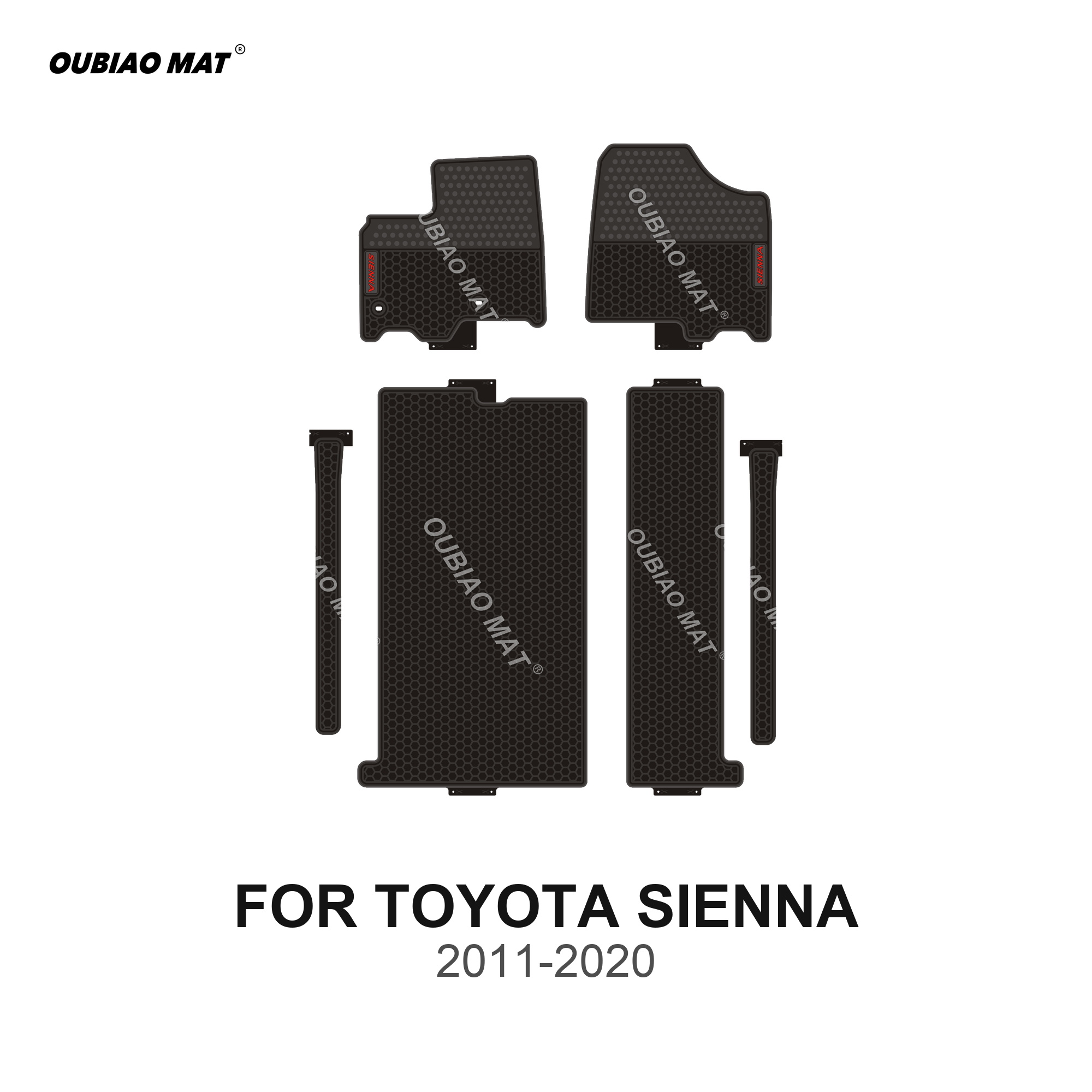 TOYOTA SIENNA Car Floor Mats 2011-2020