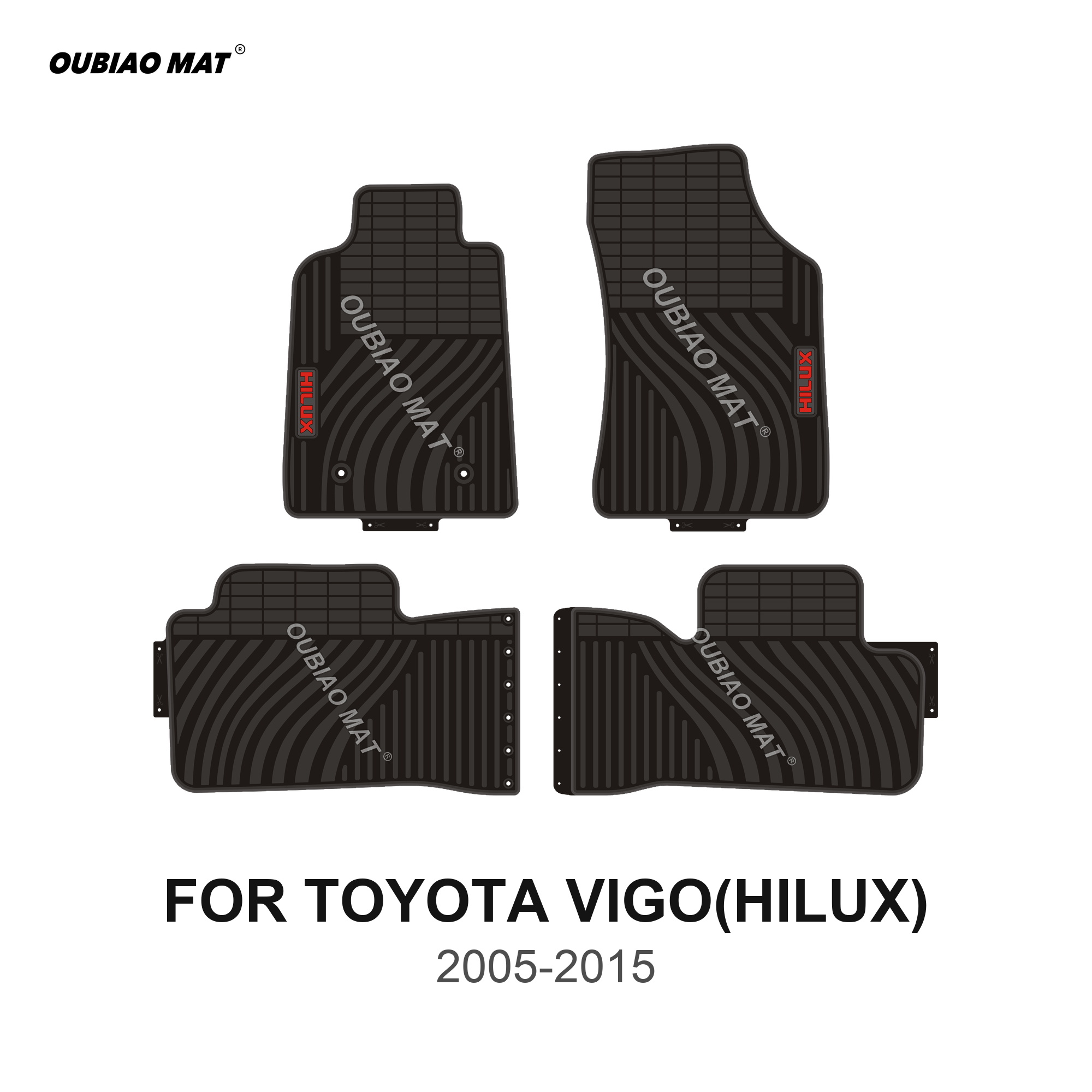 TOYOTA VIGO(HILUX) Car Floor Mats 2005-2015
