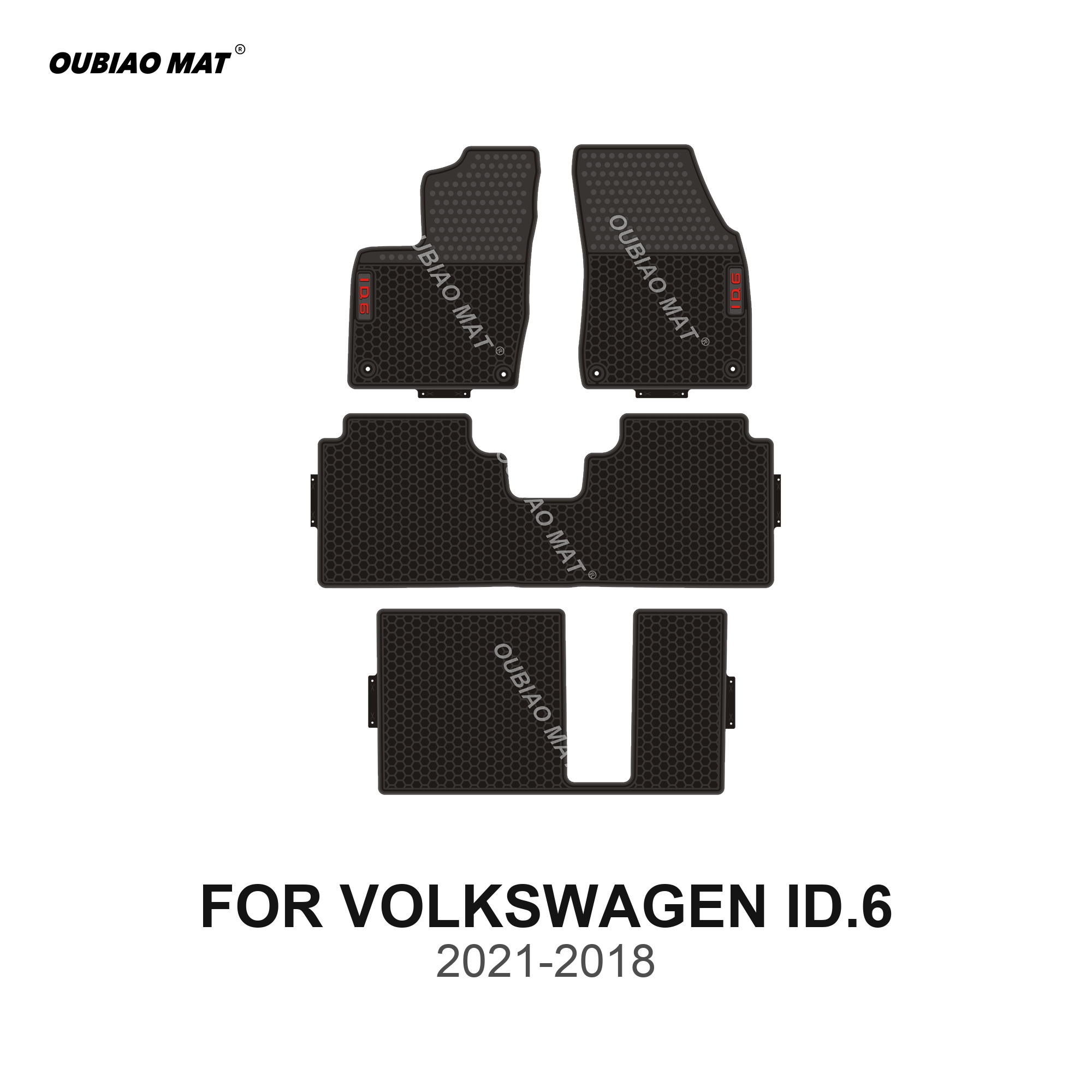 VOLKSWAGEN ID.6 Car Floor Mats 2021-2018