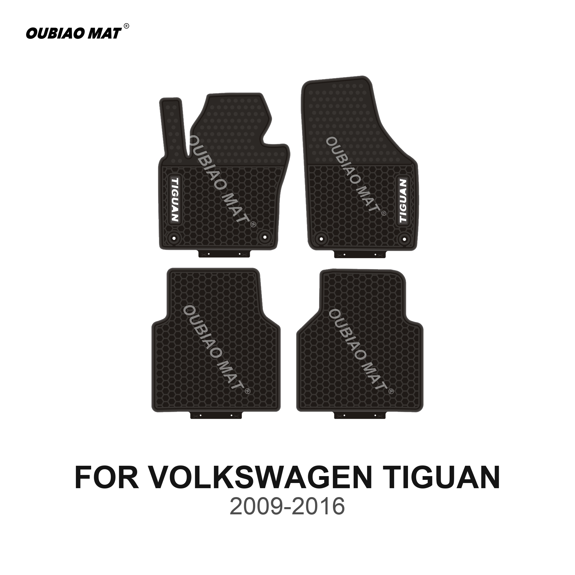 VOLKSWAGEN TIGUAN Car Floor Mats 2009-2016
