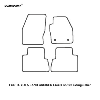 TOYOTA LAND CRUISER LC300 no fire extinguisher Car Floor Mats