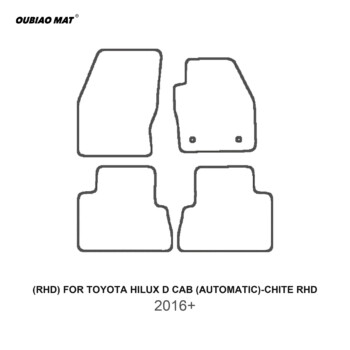 RHD TOYOTA HILUX D CAB (AUTOMATIC) CHITE RHD 2016+ Car Floor Mats